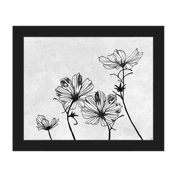 'White Flowers' Canvas Framed Wall Art Bed Bath & Beyond 13994444