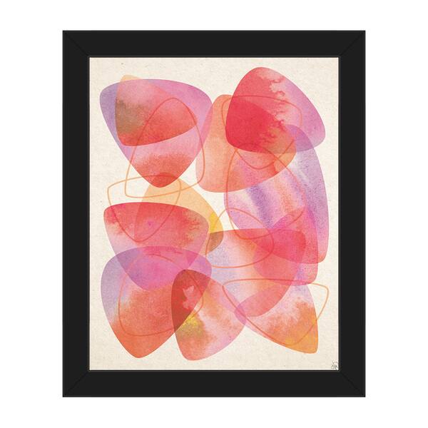 Shedding Scales Pink Framed Canvas Wall Art Print Overstock 13995041
