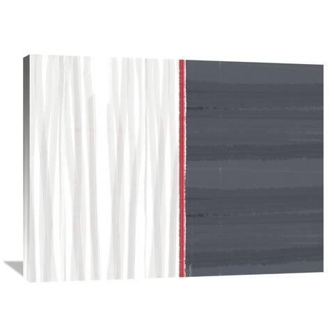 NAXART Studio 'White and Gray' Stretched Canvas Wall Art