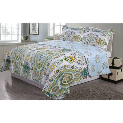 Journee Home 'Cirriah' 3 pc Reversible Printed Quilt Set