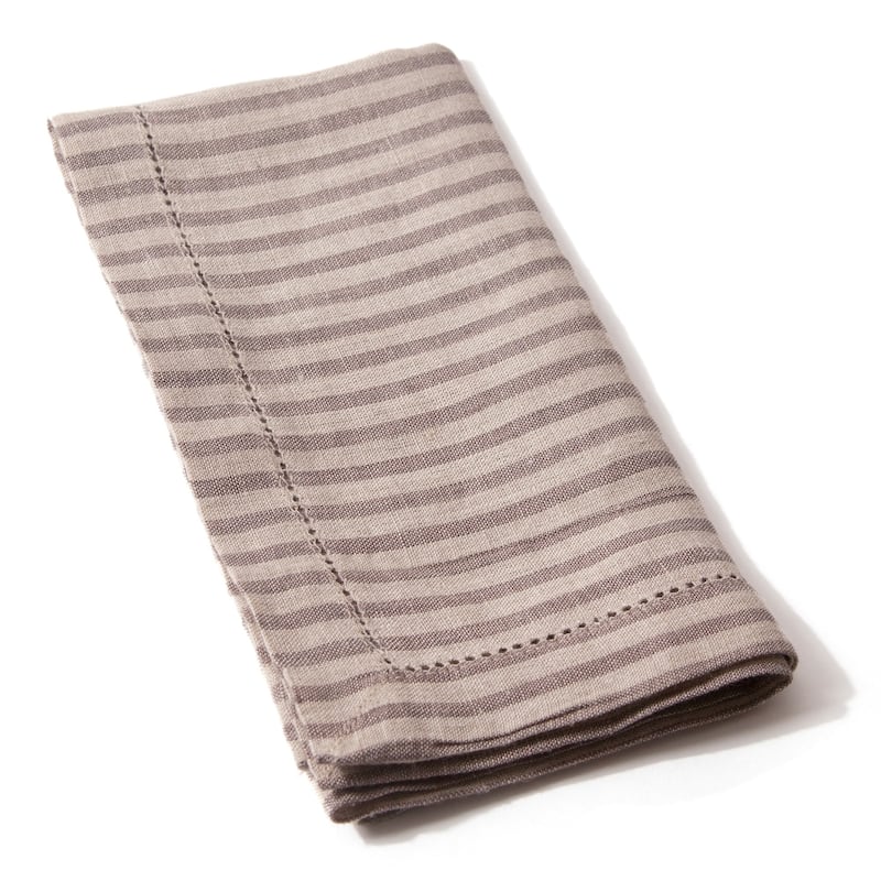 Cottage Home Bernadette Striped Linen 20 Inch Napkins (Case of 4) - 20 inches