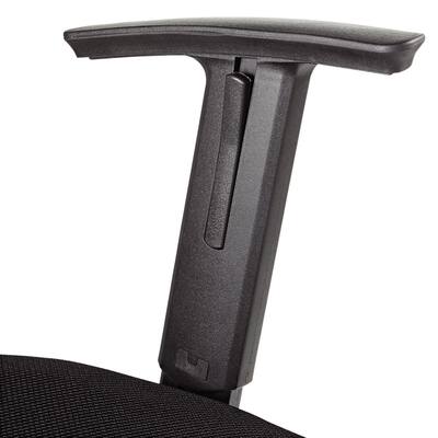 OIF Manager's Synchro-Tilt Mesh Mid-Back Chair Height Adjustable T-Bar Arms Black