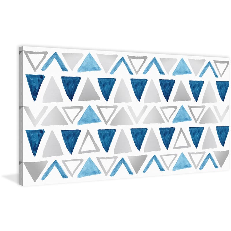 Marmont Hill - 'Shaded Triangles' Painting Print on Wrapped Canvas - Multi-Color