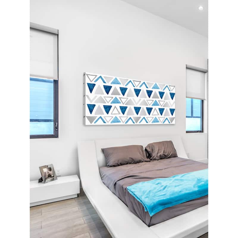 Marmont Hill - 'Shaded Triangles' Painting Print on Wrapped Canvas - Multi-Color