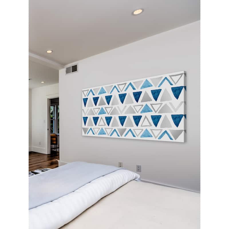 Marmont Hill - 'Shaded Triangles' Painting Print on Wrapped Canvas - Multi-Color