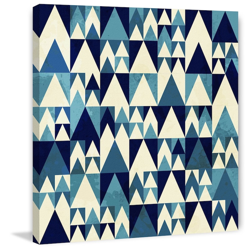 Marmont Hill - 'Blue Invasion' Painting Print on Wrapped Canvas - Multi-Color