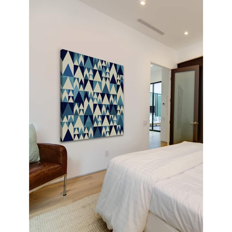 Marmont Hill - 'Blue Invasion' Painting Print on Wrapped Canvas - Multi-Color