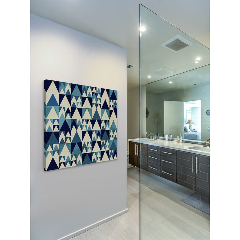 Marmont Hill - 'Blue Invasion' Painting Print on Wrapped Canvas - Multi-Color