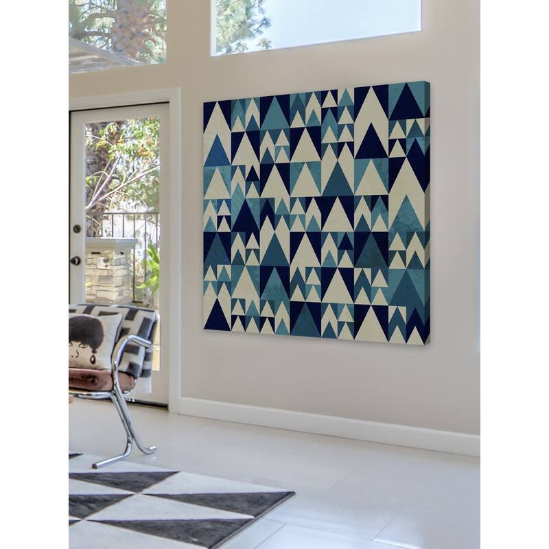 Marmont Hill - 'Blue Invasion' Painting Print on Wrapped Canvas - Multi-Color