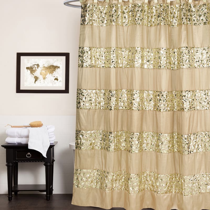 Luxury Shower Curtain and Hooks Set Or Separates