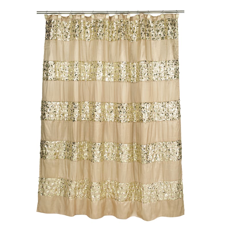 Luxury Shower Curtain and Hooks Set Or Separates