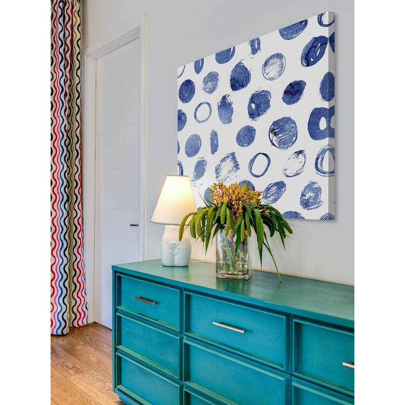 Marmont Hill - 'Blue Art' Painting Print on Wrapped Canvas - Multi-Color