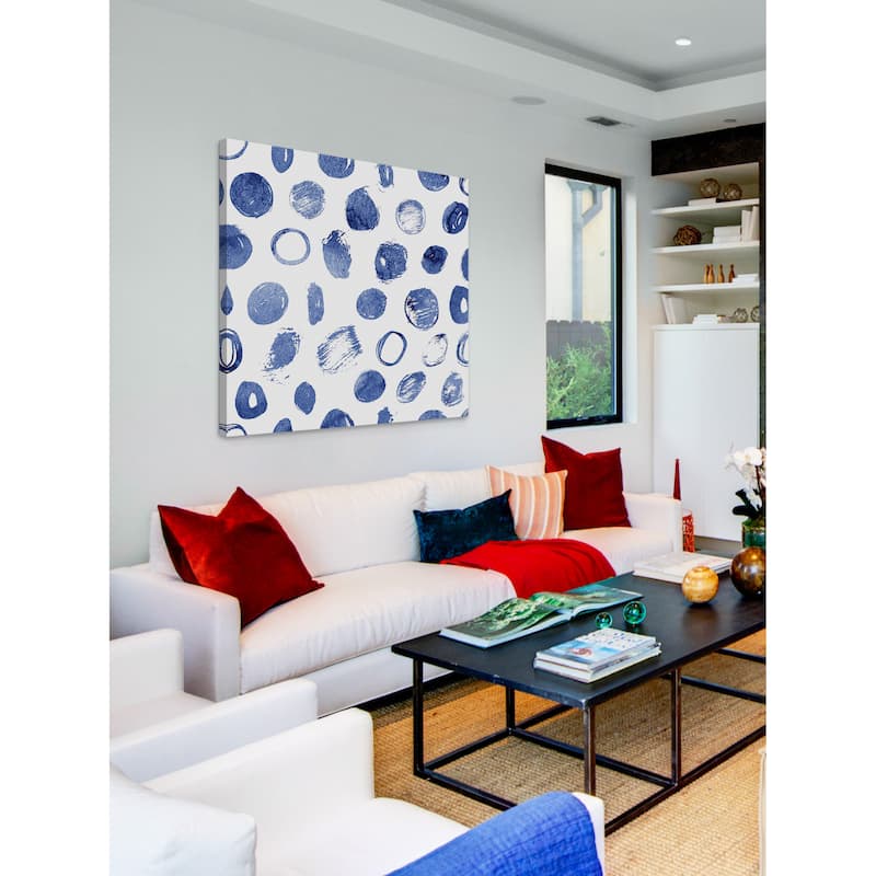 Marmont Hill - 'Blue Art' Painting Print on Wrapped Canvas - Multi-Color