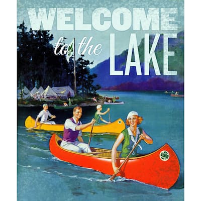Marmont Hill - 'Welcome Canoes' Painting Print on Wrapped Canvas - Multi-Color