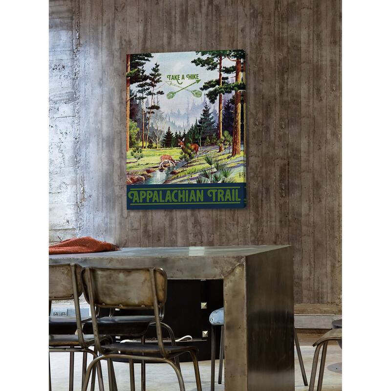 Marmont Hill - 'Travel Appalachian Trail' Painting Print on Wrapped Canvas - Multi-Color