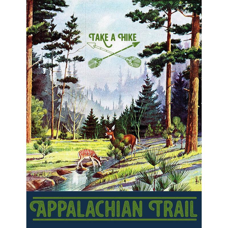 Marmont Hill - 'Travel Appalachian Trail' Painting Print on Wrapped Canvas - Multi-Color
