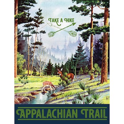 Marmont Hill - 'Travel Appalachian Trail' Painting Print on Wrapped Canvas - Multi-Color