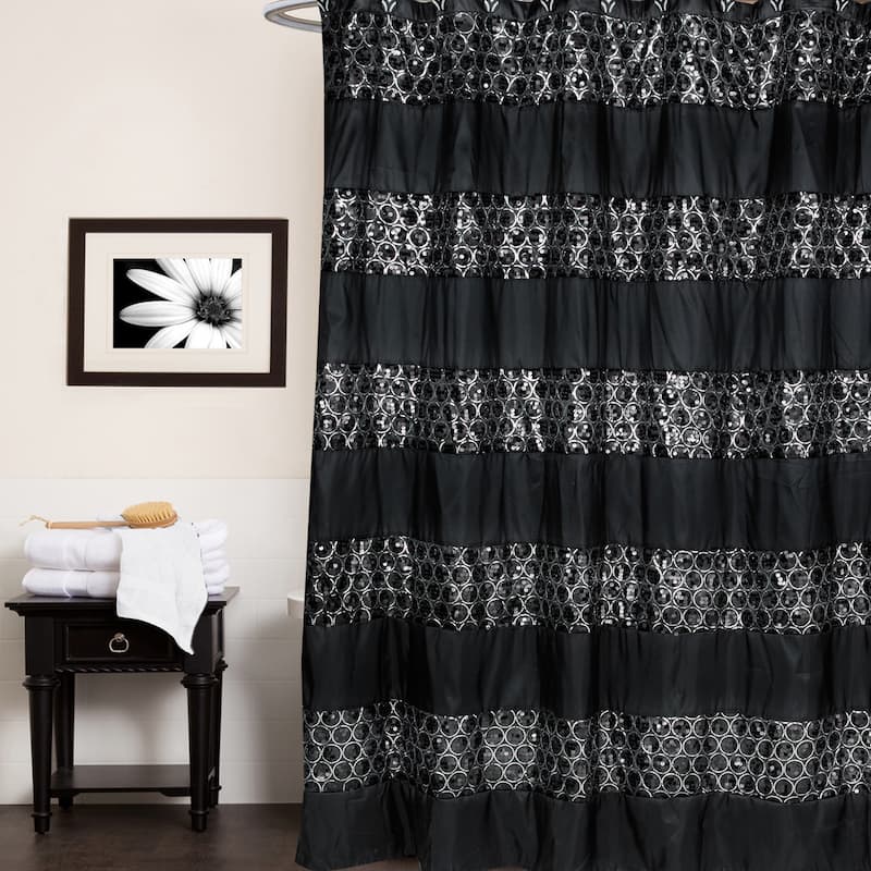 Luxury Shower Curtain and Hooks Set Or Separates