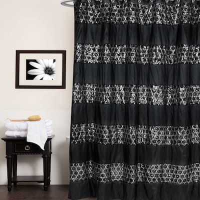 Luxury Shower Curtain and Hooks Set Or Separates