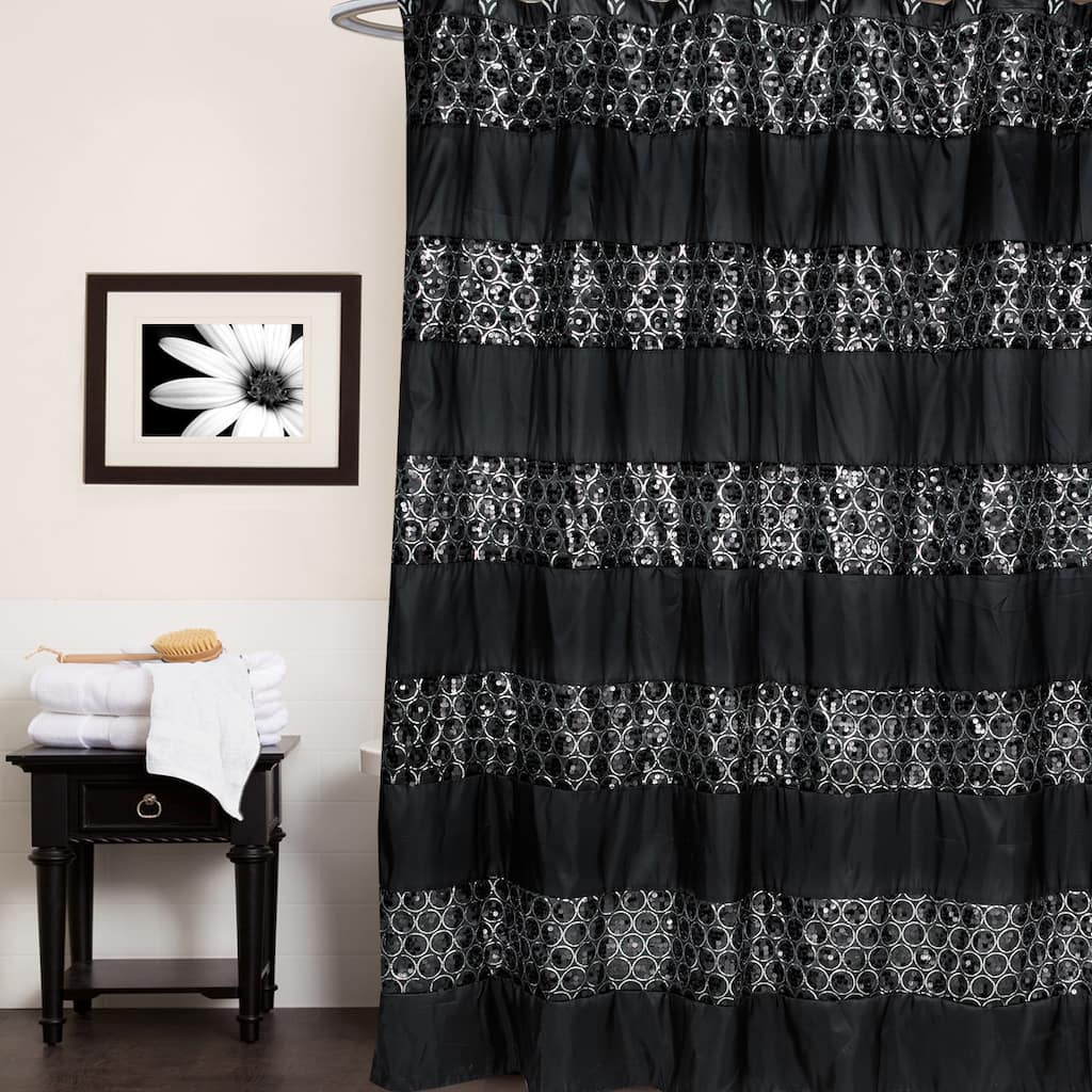 Luxury Shower Curtain and Hooks Set Or Separates