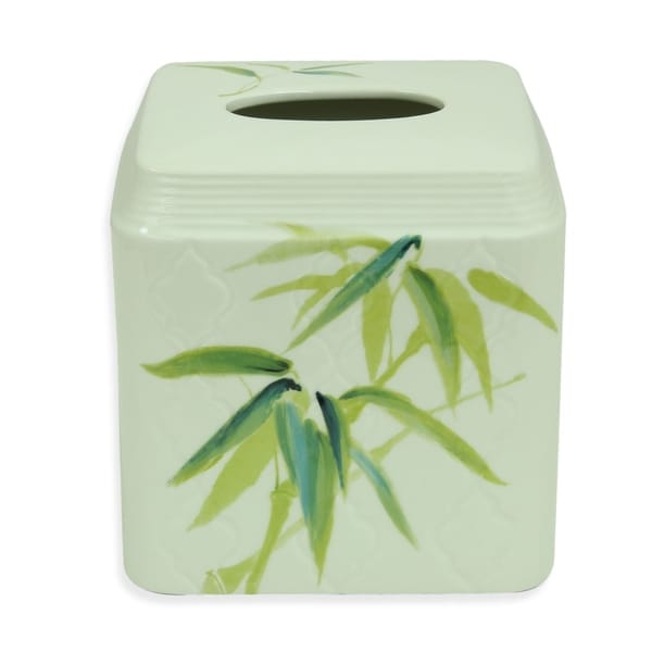 Zen Bamboo Multicolor Ceramic Tissue Holder