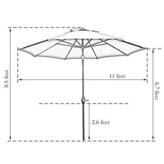 Shop Black Friday Deals On Angoon Green 11 Foot Outdoor Market Umbrella By Havenside Home Overstock 13997316