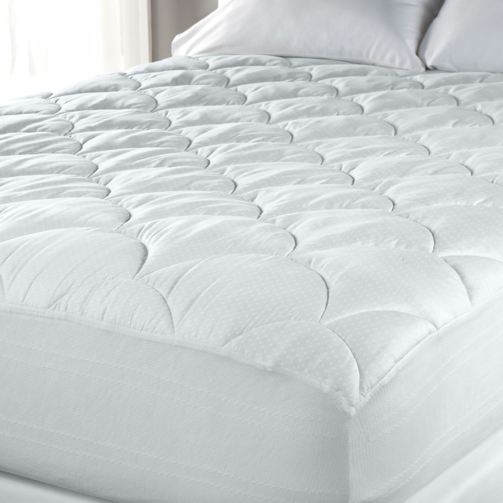 Details about   Cooling Mattress Pad Cotton Pillowtop Overfilled Snow Down Alternative Fit Deep 