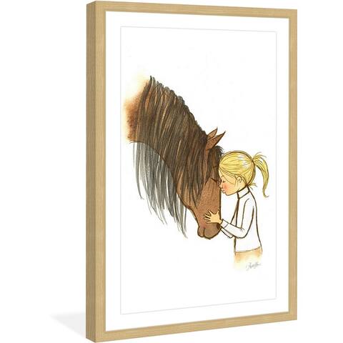 Marmont Hill - Handmade Equestrian Girl Framed Print