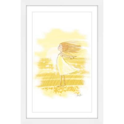 Marmont Hill - Handmade Wind Girl Framed Print