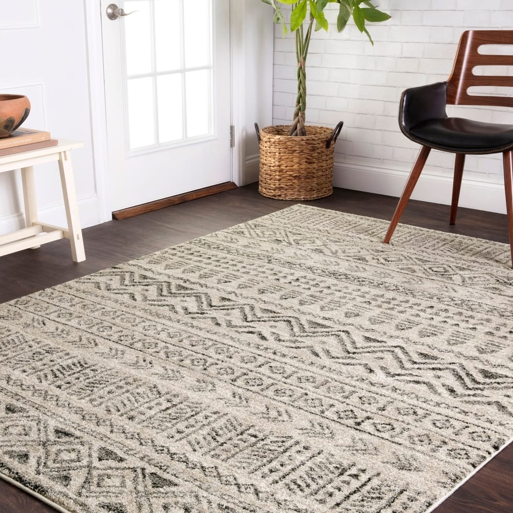 Alexander Home Brentley Tribal Graphite Moroccan Area Rug