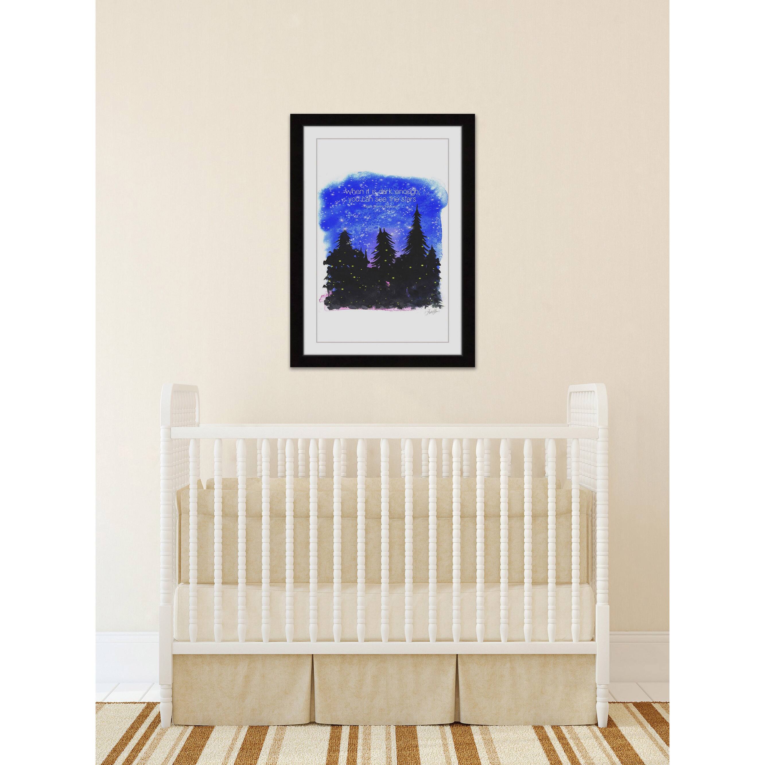 Marmont Hill - 'Night in the Woods' by Phyllis Harris Framed Painting ...