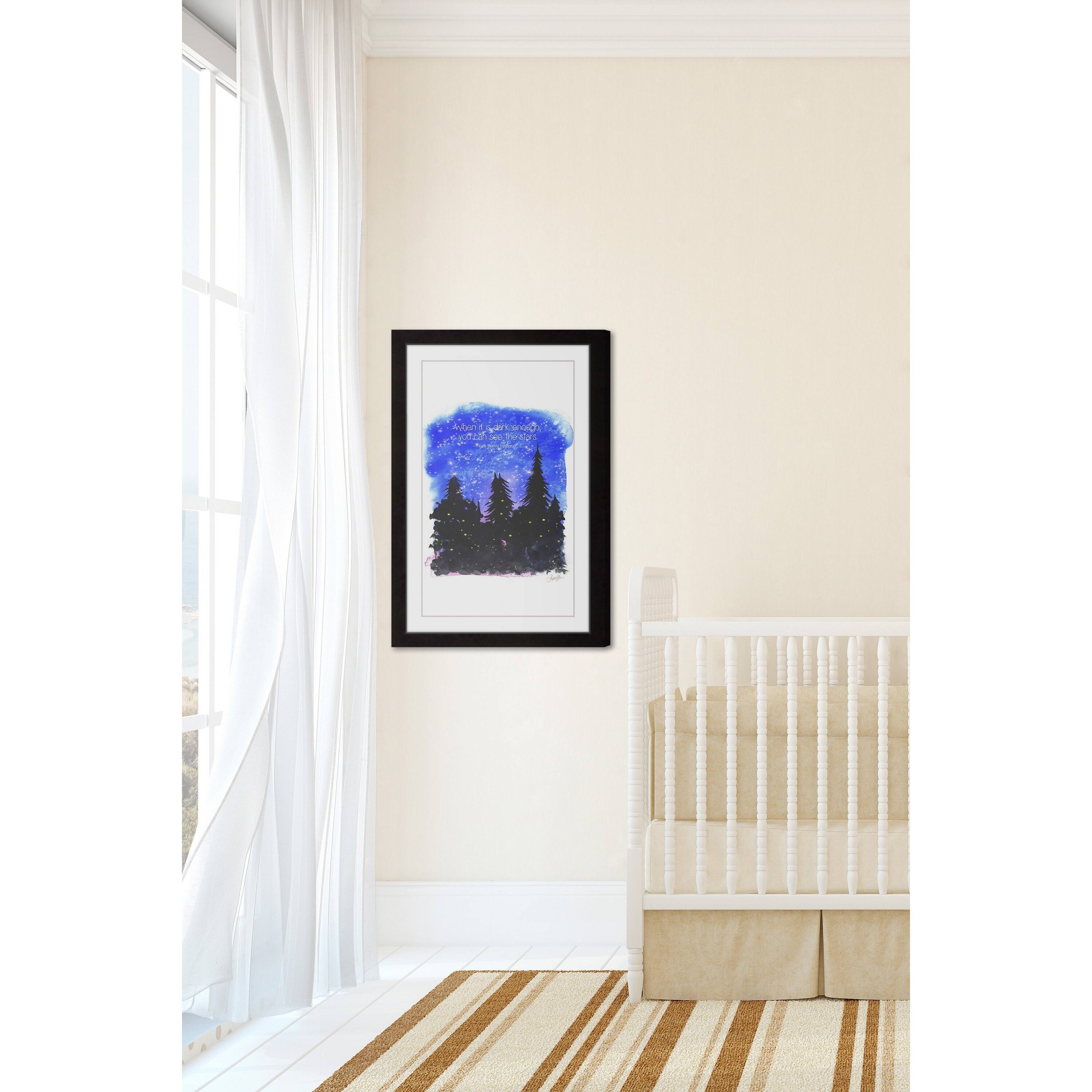 Marmont Hill - 'Night in the Woods' by Phyllis Harris Framed Painting ...