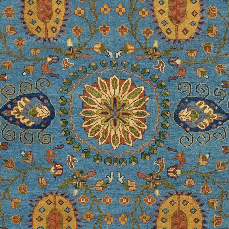 HERAT ORIENTAL Handmade Kazak Paisley Design Wool Rug - 8' x 10'