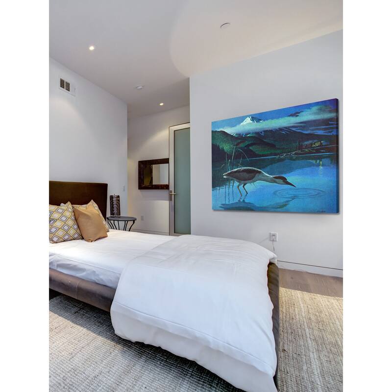 Marmont Hill - 'Night Heron' Painting Print on Wrapped Canvas - Multi-Color