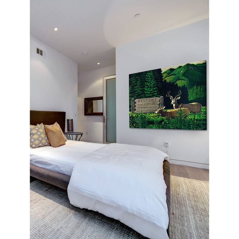 Marmont Hill - 'Umpqua Natl Forest' Painting Print on Wrapped Canvas - Multi-Color