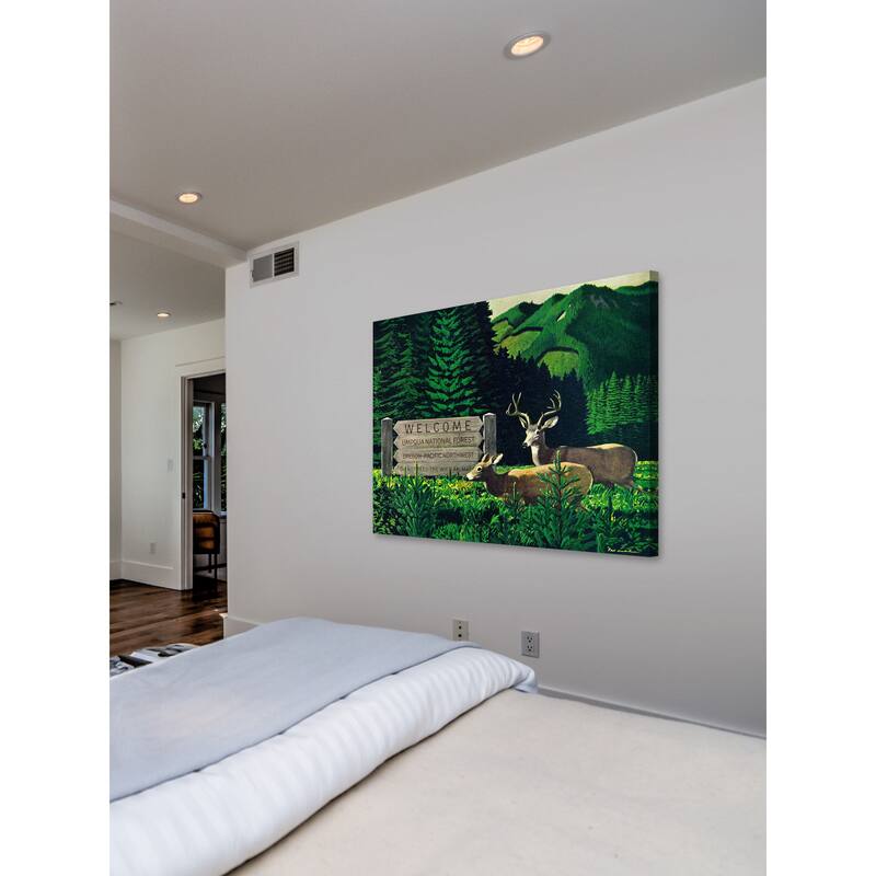 Marmont Hill - 'Umpqua Natl Forest' Painting Print on Wrapped Canvas - Multi-Color
