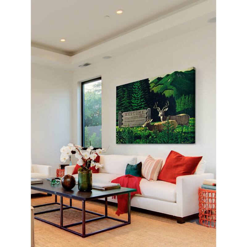 Marmont Hill - 'Umpqua Natl Forest' Painting Print on Wrapped Canvas - Multi-Color