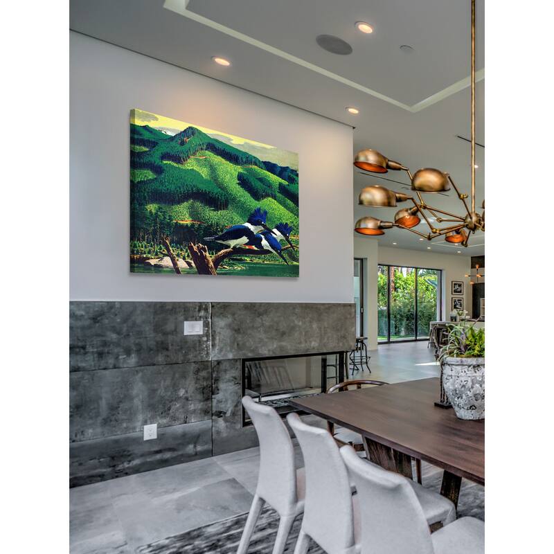 Marmont Hill - 'Kingfishers' Painting Print on Wrapped Canvas - Multi-Color