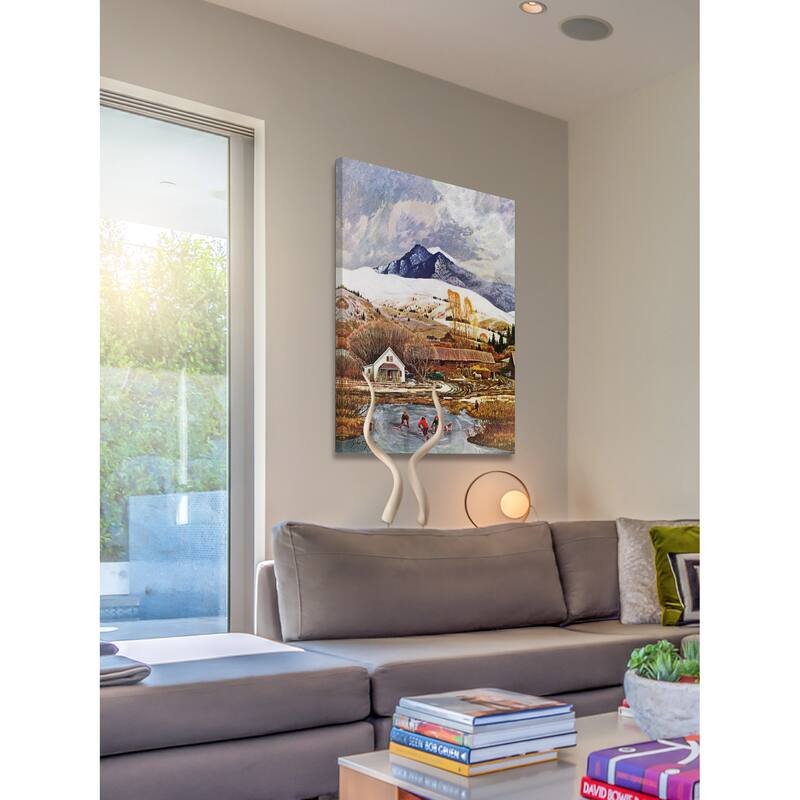 Marmont Hill - 'Ice Hockey' Painting Print on Wrapped Canvas - Multi-Color