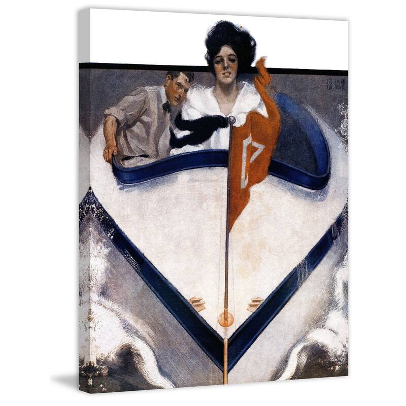 Marmont Hill - 'Boat Race' Painting Print on Wrapped Canvas - Multi-Color