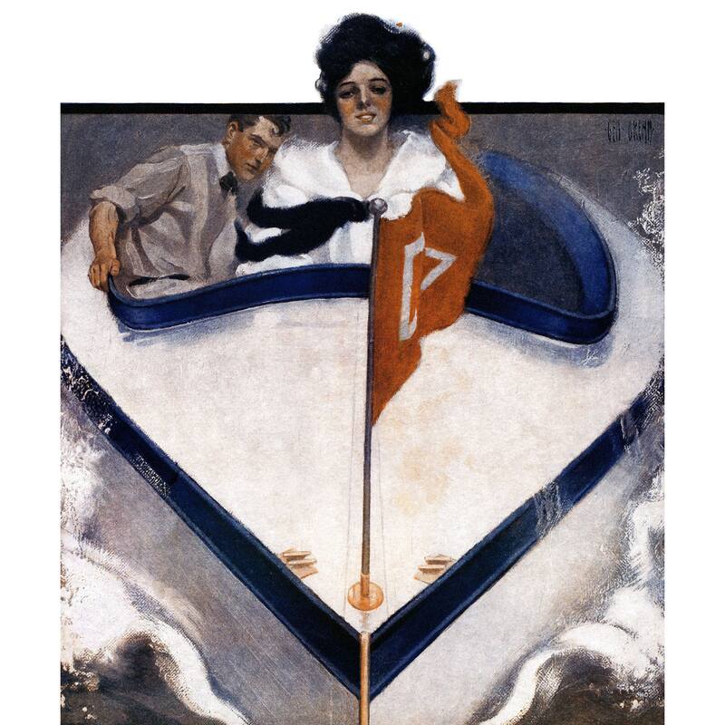 Marmont Hill - 'Boat Race' Painting Print on Wrapped Canvas - Multi-Color