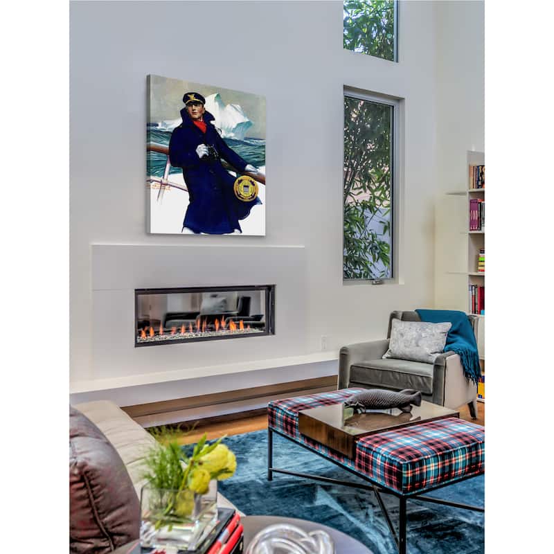 Marmont Hill - 'The Captain' Painting Print on Wrapped Canvas - Multi-Color