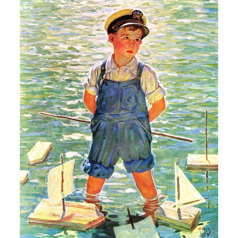 Marmont Hill - 'Toy Boats' Painting Print on Wrapped Canvas - Multi-Color