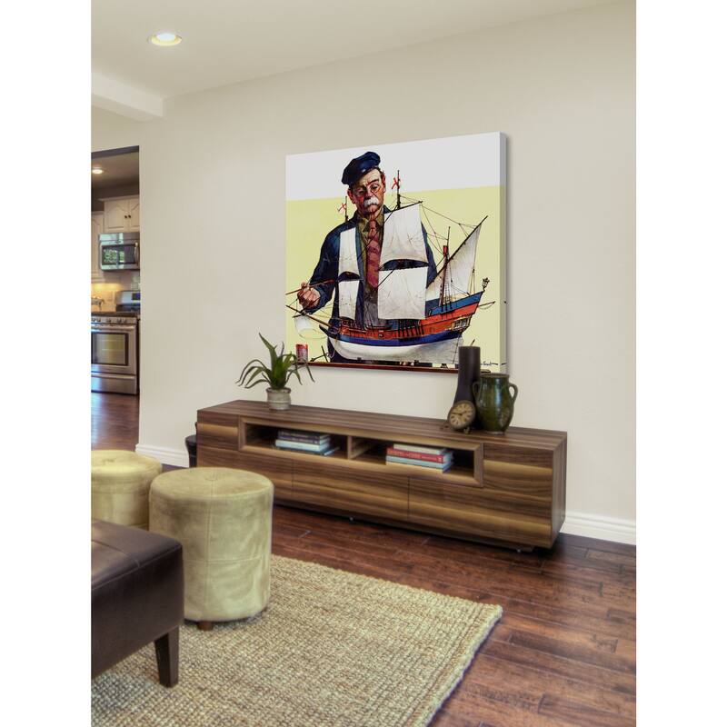 Marmont Hill - 'Model Ship' Painting Print on Wrapped Canvas - Multi-Color
