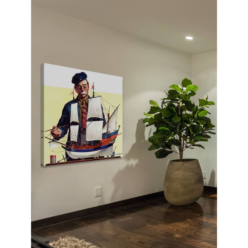 Marmont Hill - 'Model Ship' Painting Print on Wrapped Canvas - Multi-Color