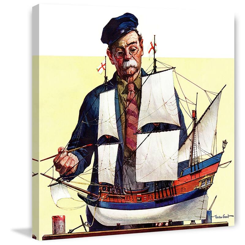 Marmont Hill - 'Model Ship' Painting Print on Wrapped Canvas - Multi-Color