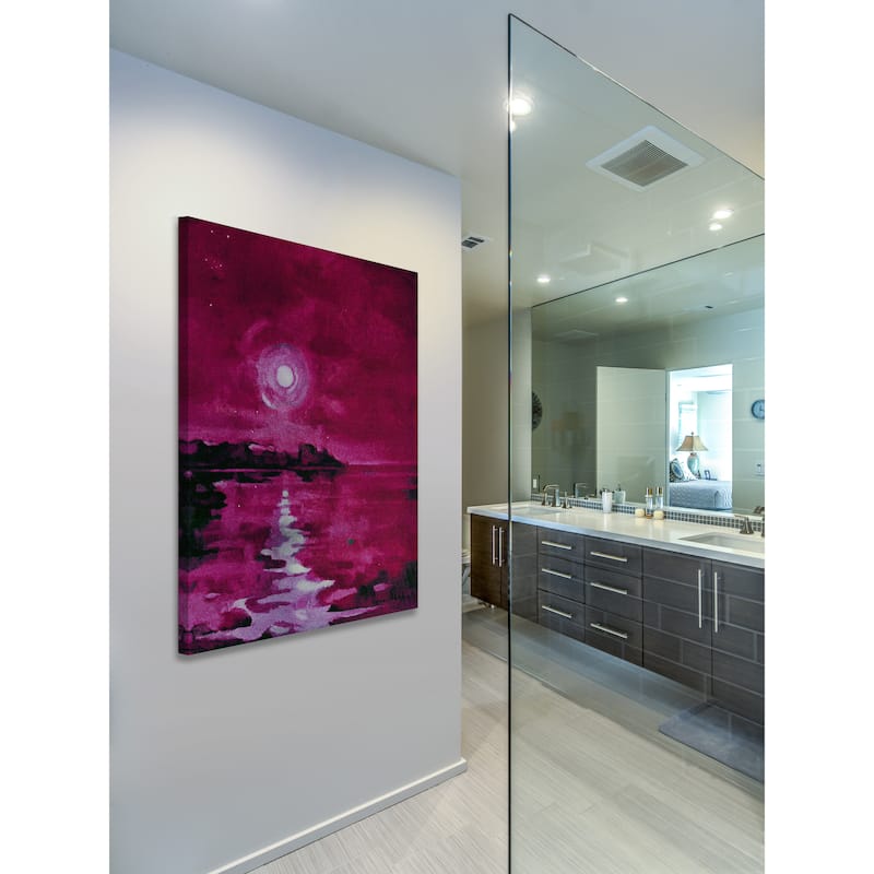 Marmont Hill - 'Fuchsia Waters' Painting Print on Wrapped Canvas - Multi-Color
