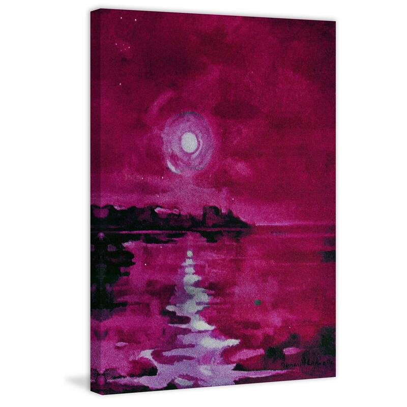 Marmont Hill - 'Fuchsia Waters' Painting Print on Wrapped Canvas - Multi-Color