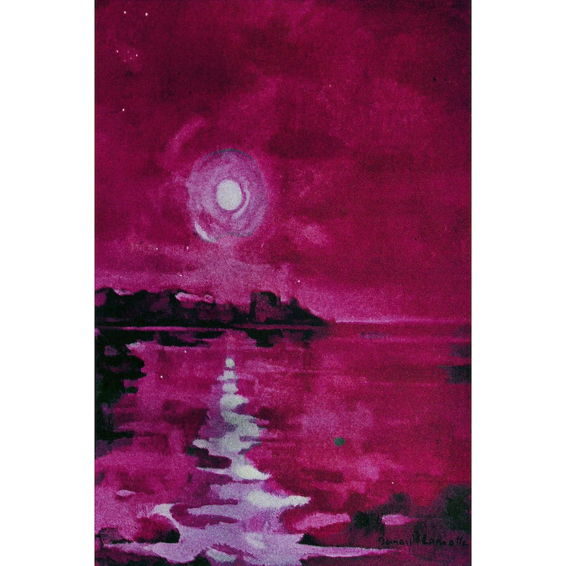 Marmont Hill - 'Fuchsia Waters' Painting Print on Wrapped Canvas - Multi-Color