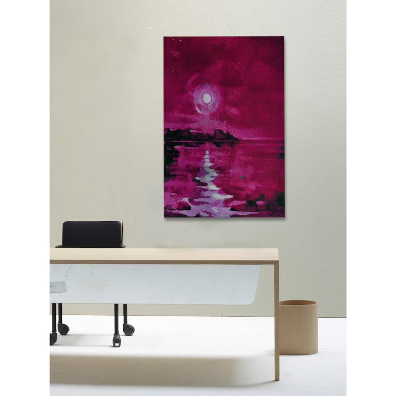 Marmont Hill - 'Fuchsia Waters' Painting Print on Wrapped Canvas - Multi-Color